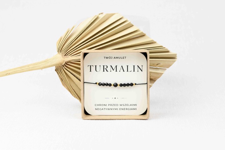 Amulet ochronny na czarnej nici regulowany