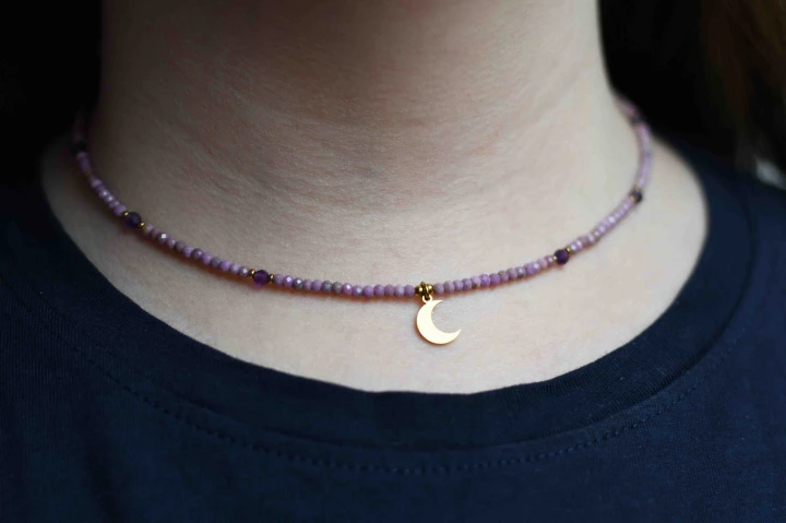 Choker Purple Moon