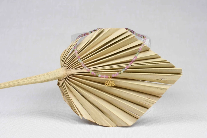 Choker Kolorowy turmalin