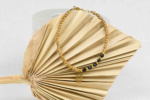 Bransoletka Ochronna Golden Hamsa