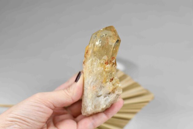 Naturalny Cytryn Kundalini Kongo 140g 10cm