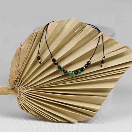 Bransoletka Ochronna turmalin & malachit